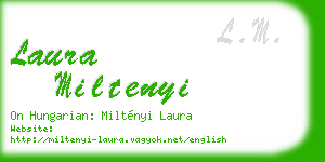 laura miltenyi business card